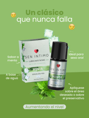 Lubricante Íntimo Menta Sensación Fría x 30 ml  Sen Íntimo - Image 2