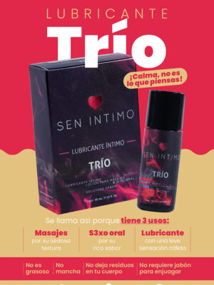 Lubricante Trio Placer X 30 ml Sen Intimo - Image 2