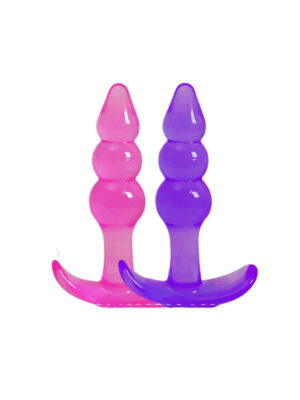 Plug anal silicona transparente